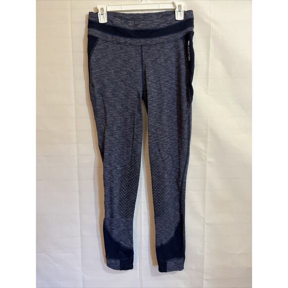 Ariat Heat Two Knee Patch Breeches Ladies M Pre Owned Blue Ariatek - Picture 1 of 6